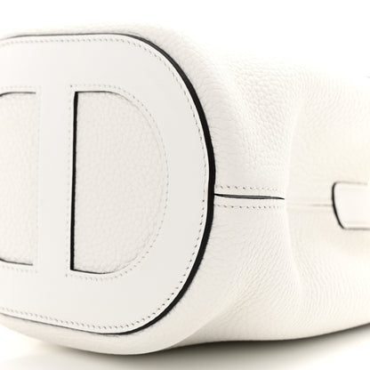 Hermes Taurillon Clemence Swift In-The-Loop 18 Bag New White 10 of 12