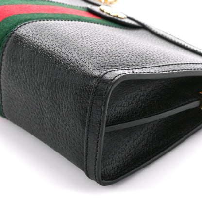Gucci Calfskin GG Web Small Ophidia Chain Shoulder Bag Black 11 of 11