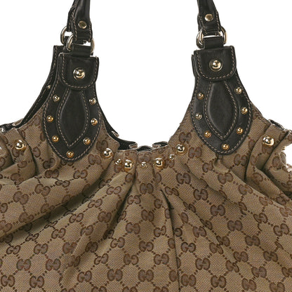 Gucci Monogram Studded Medium Pelham Shoulder Bag Dark Brown 8 of 15