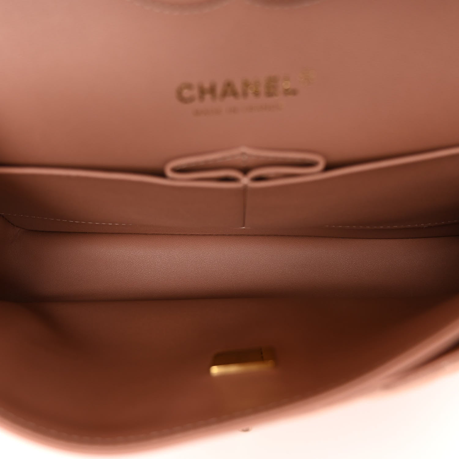 Chanel Suede Quilted Medium Double Flap Light Pink 5 of 10