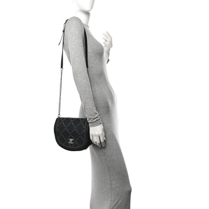 Chanel Calfskin Coco Eyelets Small Flap Bag Black 2 of 11