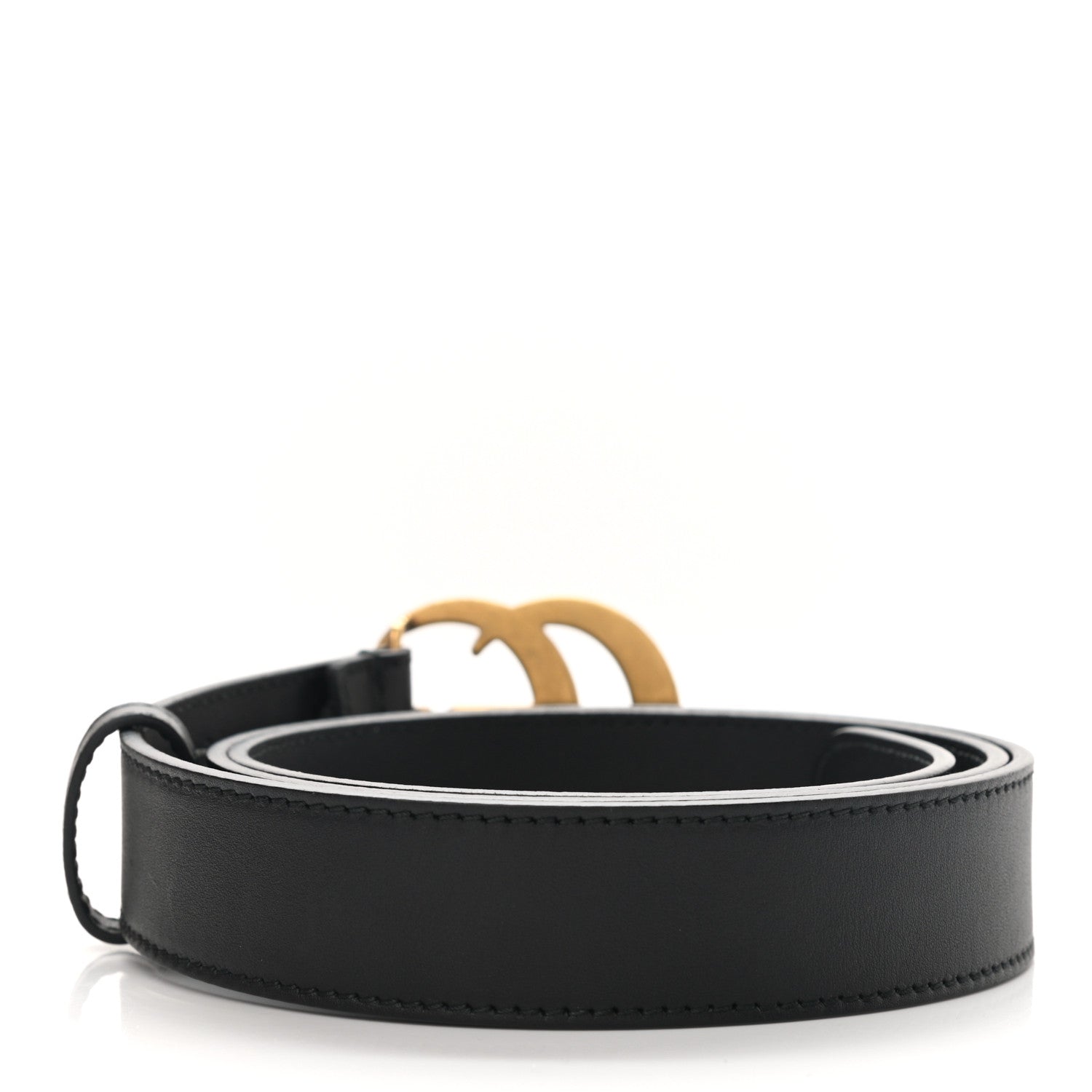 Gucci Calfskin Double G 30mm Belt 95 38 Black 2 of 4