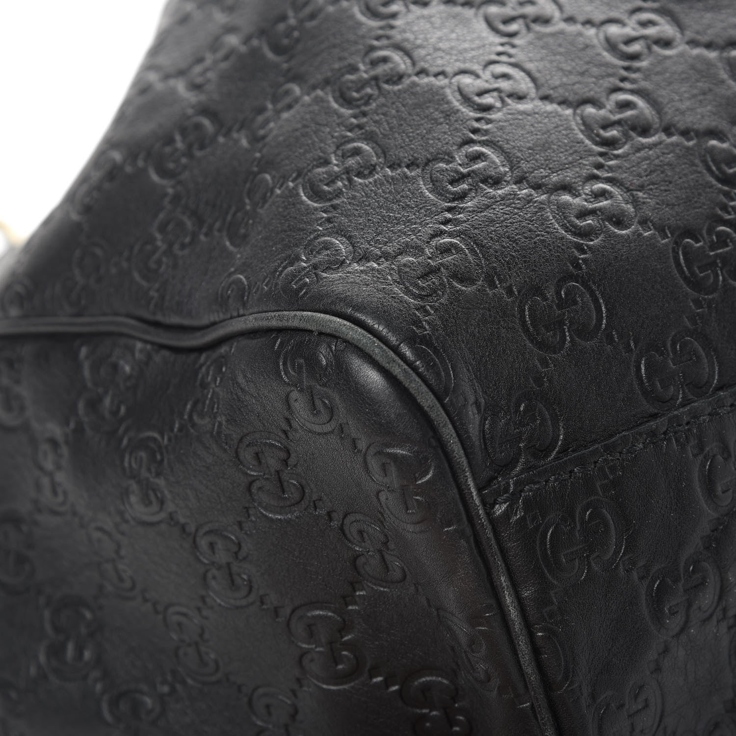 Gucci Guccissima Large Sukey Tote Black 9 of 19