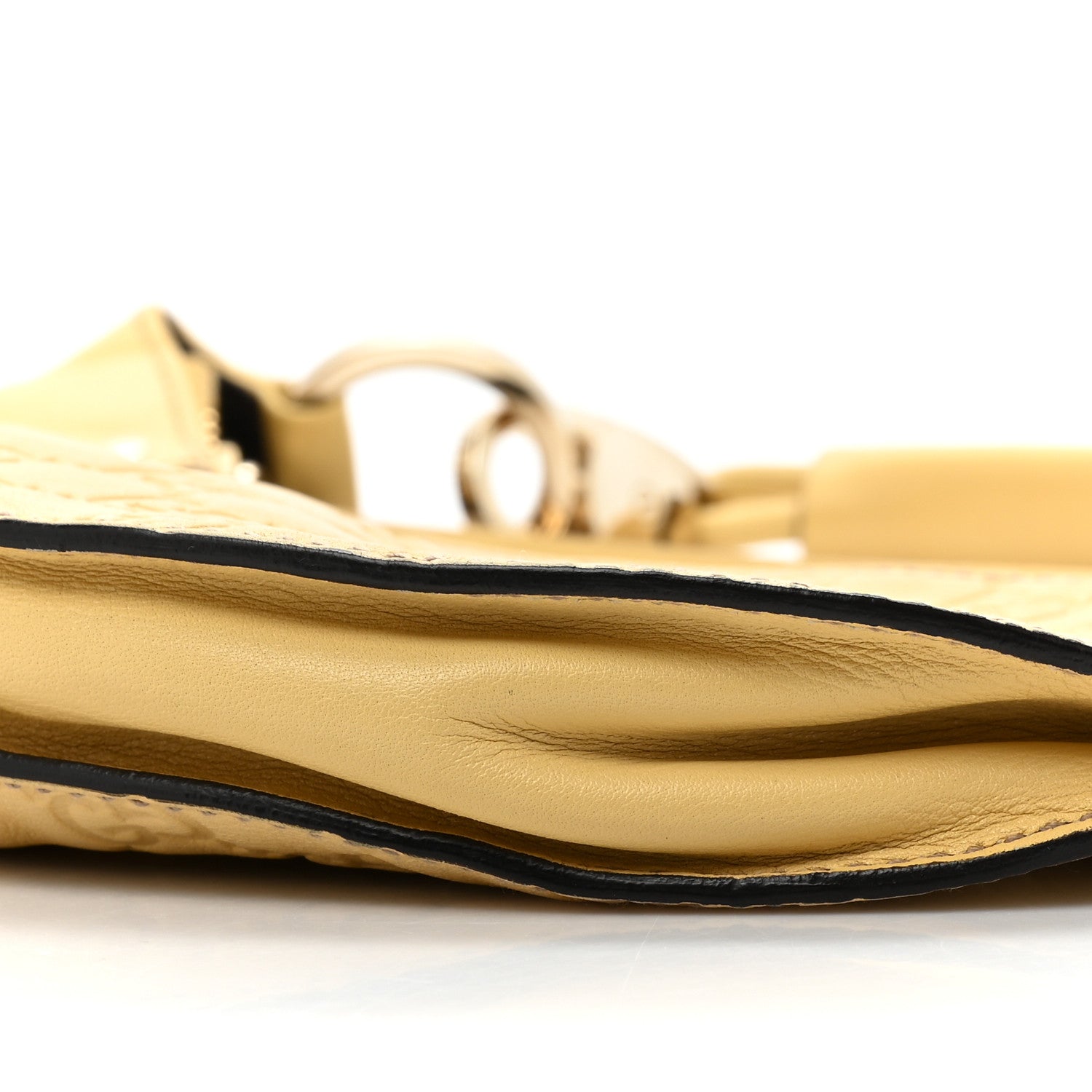 Gucci Guccissima Half Moon Hobo Yellow 8 of 14