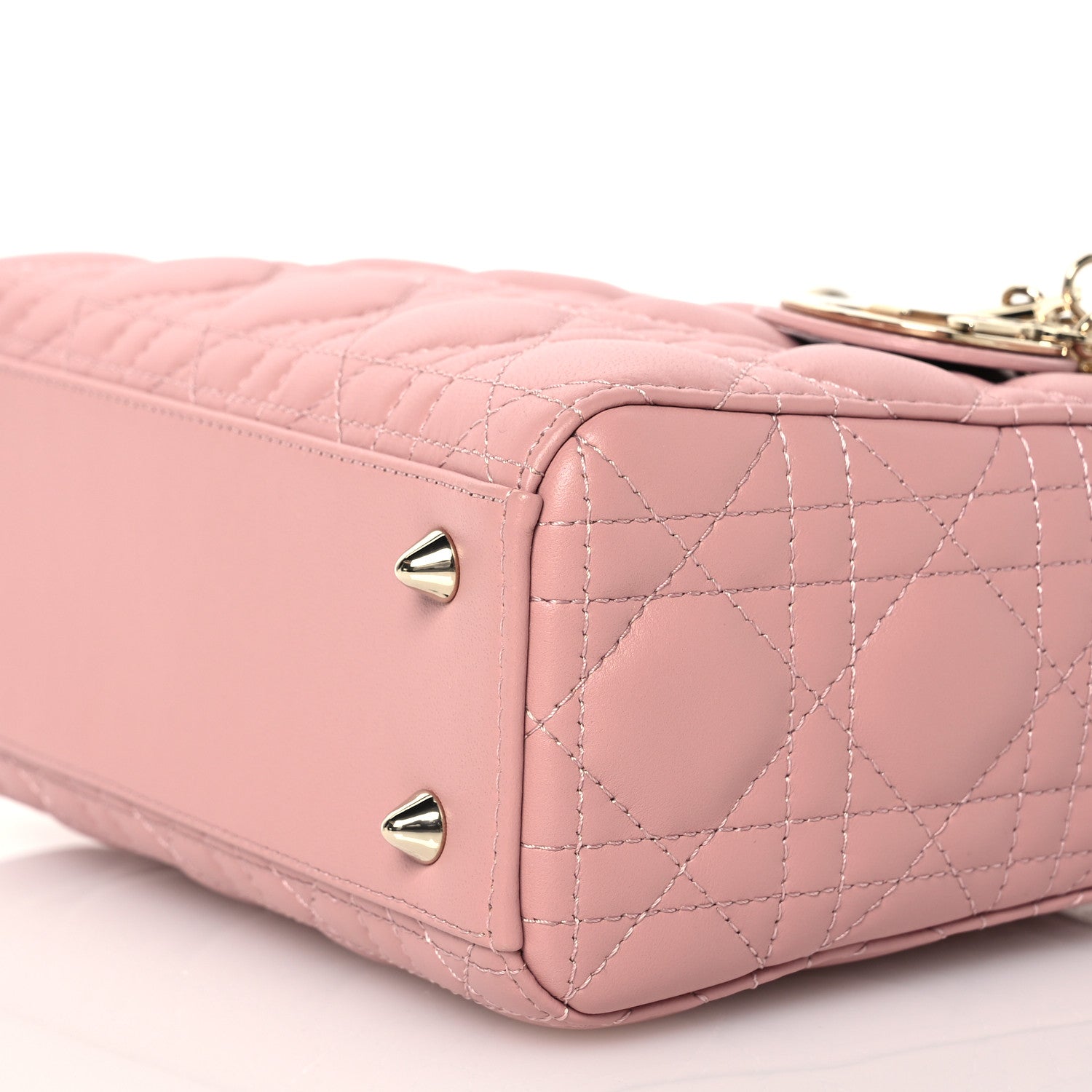 Christian Dior Lambskin Cannage Small My ABCDior Lady Dior Pink 10 of 12