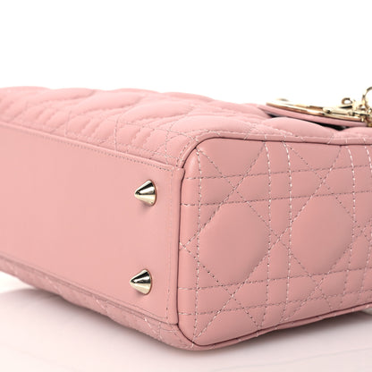 Christian Dior Lambskin Cannage Small My ABCDior Lady Dior Pink 10 of 12