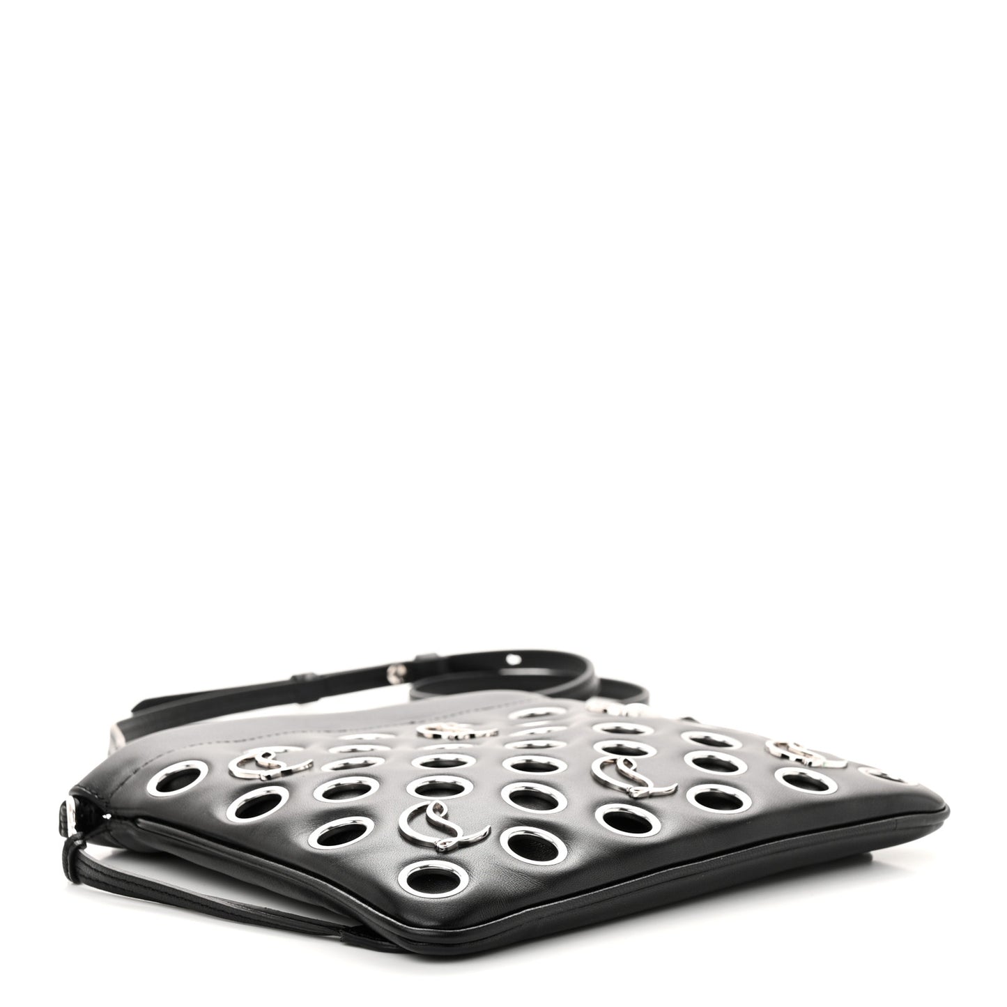 Nappa Eyelet Logo Mouchara Tote Black