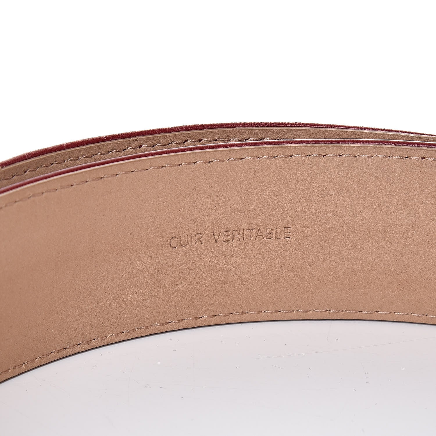 Chanel Aged Calfskin Charm Belt 90 36 Burgundy 7 of 10