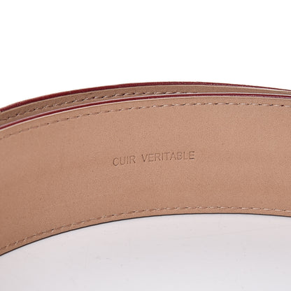 Chanel Aged Calfskin Charm Belt 90 36 Burgundy 7 of 10