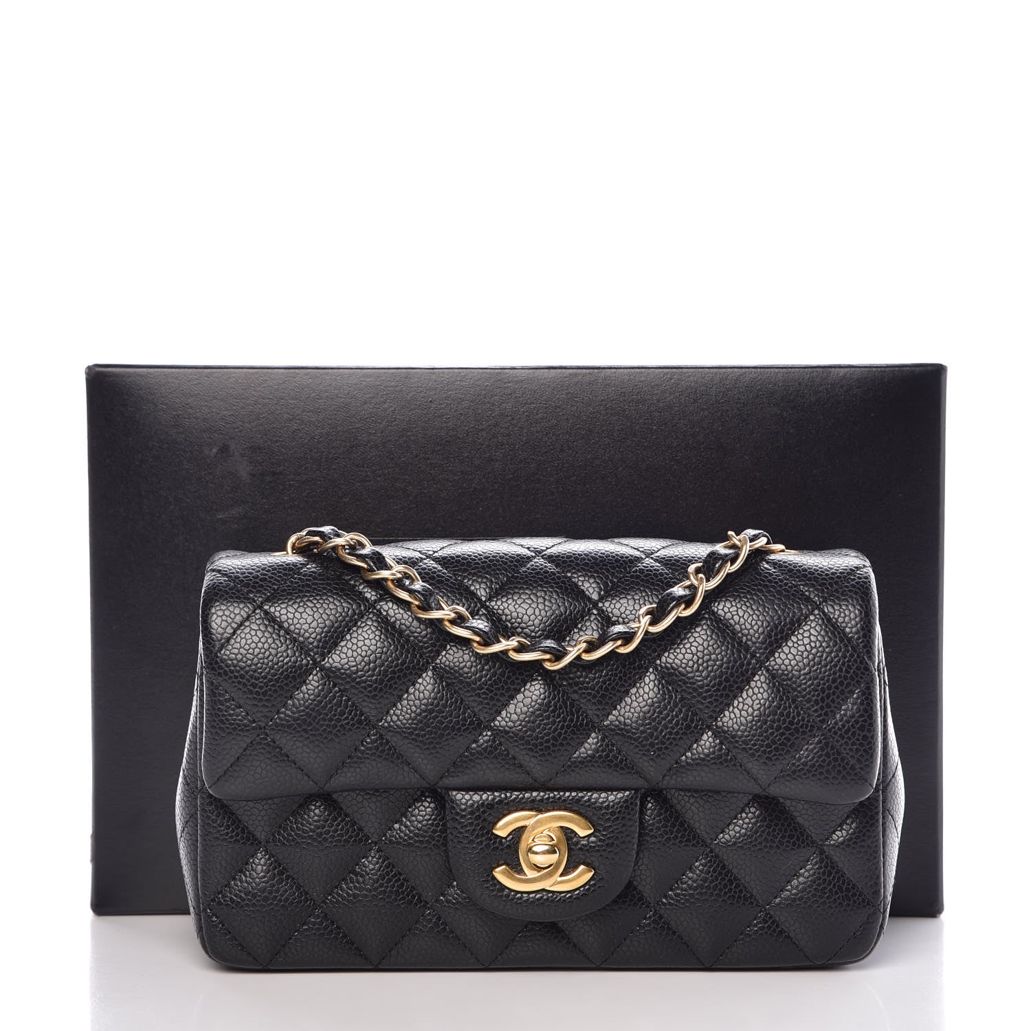 Chanel Caviar Quilted Mini Rectangular Flap Black 8 of 8