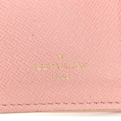 Louis Vuitton Damier Azur Victorine Wallet Rose Ballerine 6 of 13