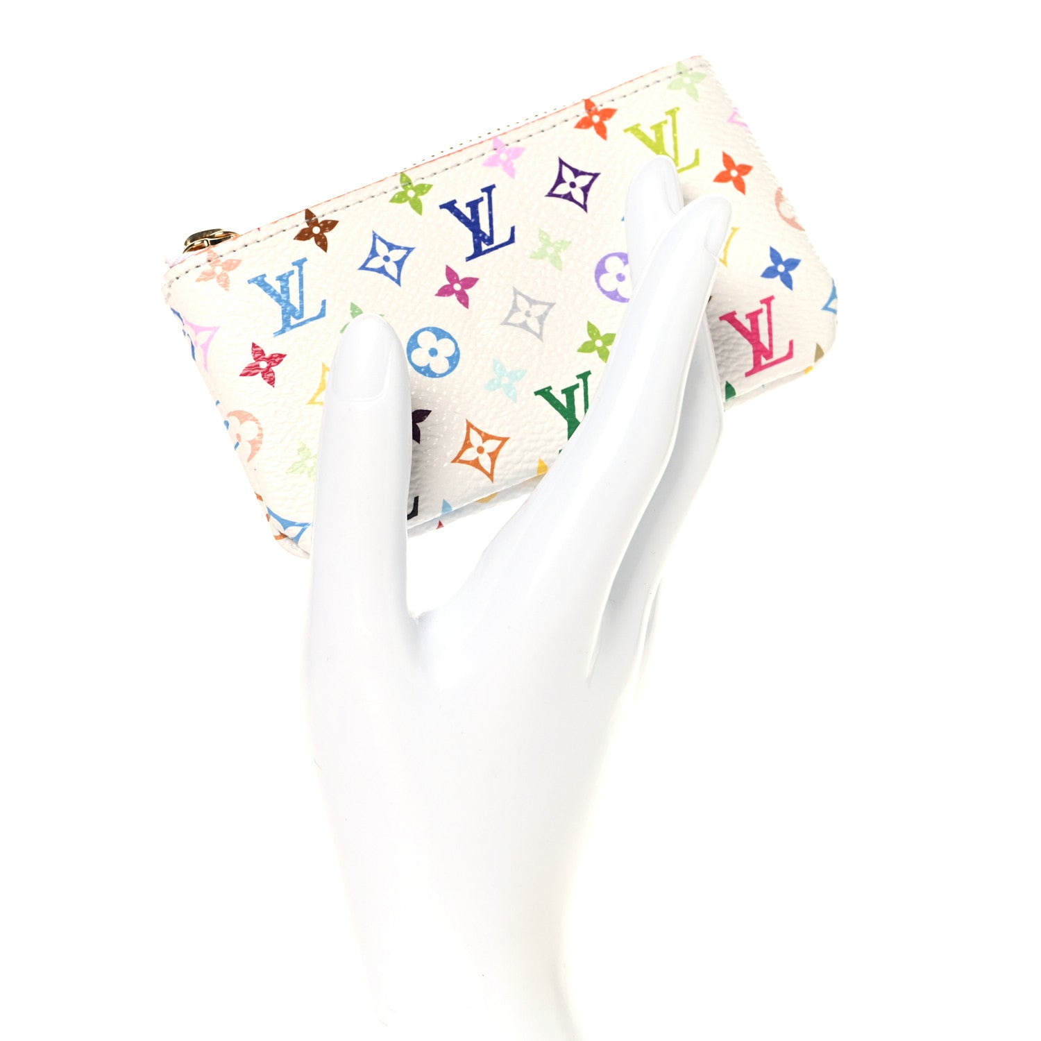 Louis Vuitton LV X TM Monogram Multicolor Key Pouch White 2 of 7