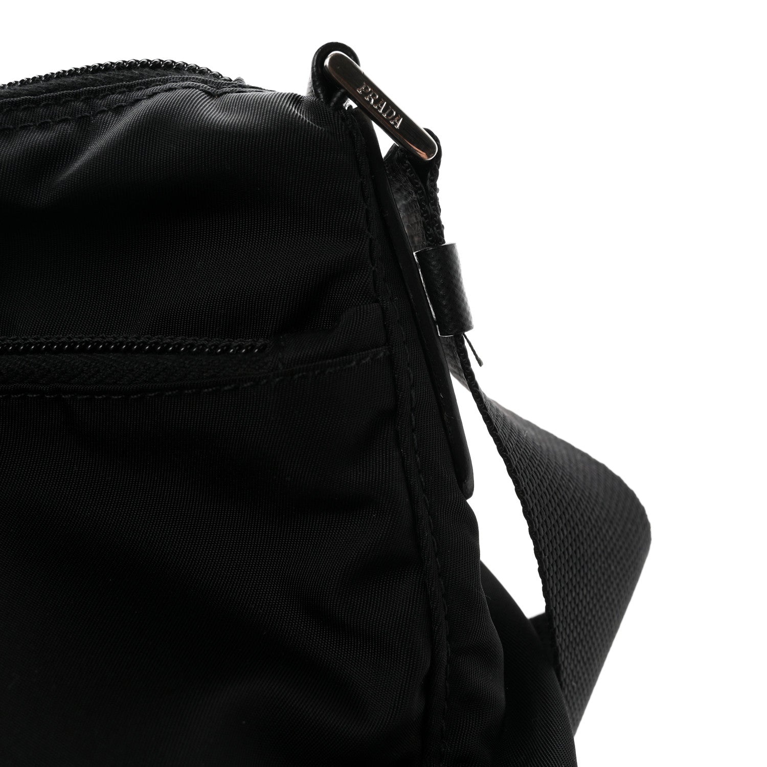 Prada Nylon Vela Messenger Bag Black 11 of 11