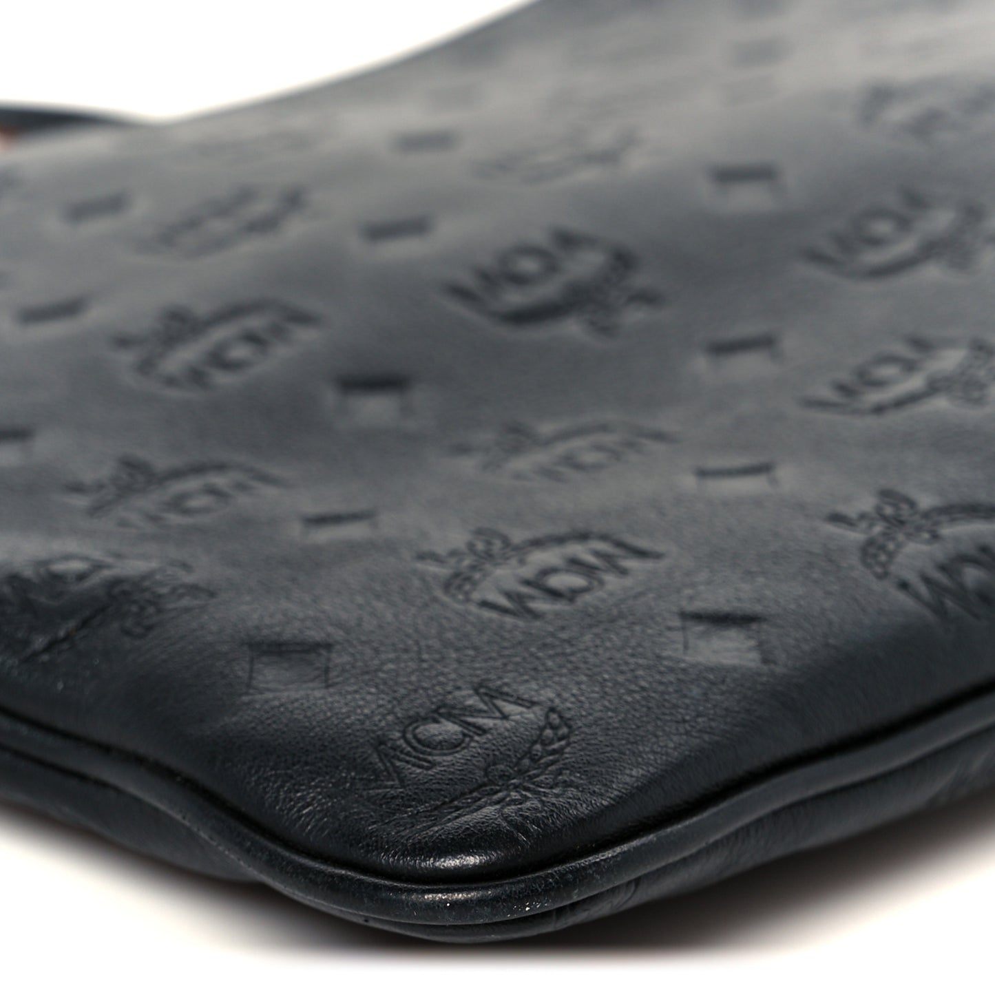 Calfskin Ottomar Monogram Medium Crossbody Pouch Black