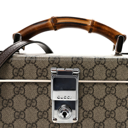 Gucci GG Supreme Monogram Globe-Trotter Beauty Case Brown 8 of 10