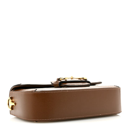 Gucci GG Supreme Monogram Small Horsebit 1955 Chain Shoulder Bag Beige Ebony Brown Sugar 4 of 11