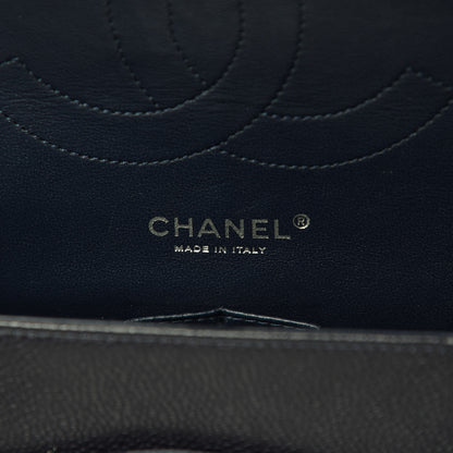 Chanel Caviar Quilted Jumbo Double Flap Navy Blue 6 of 12