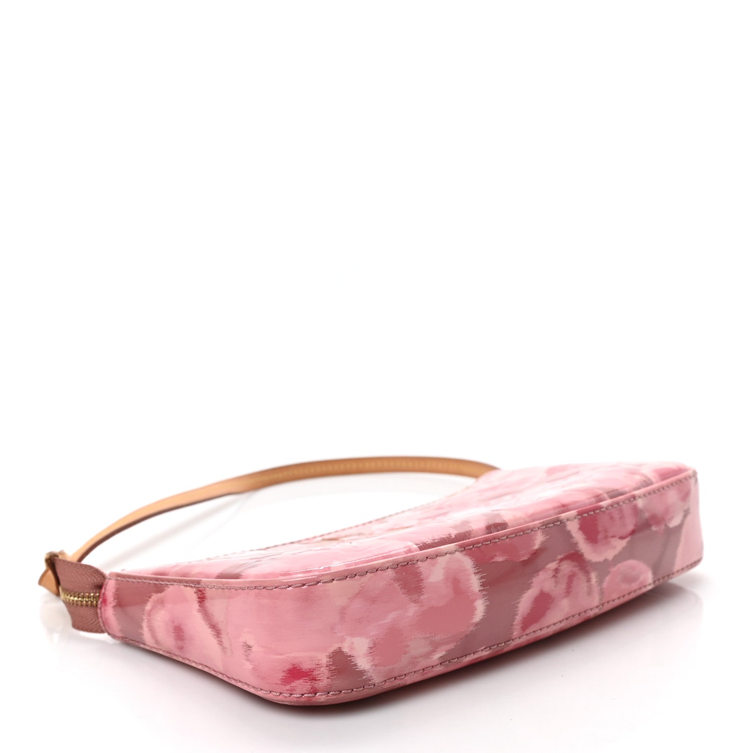 Louis Vuitton Vernis Ikat Pochette Accessories NM Rose Velours 4 of 8