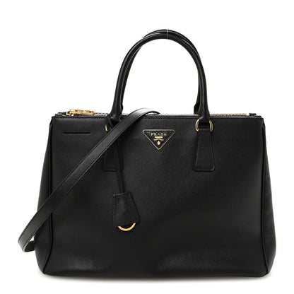 Prada Saffiano Lux Medium Galleria Double Zip Tote Black 1 of 9