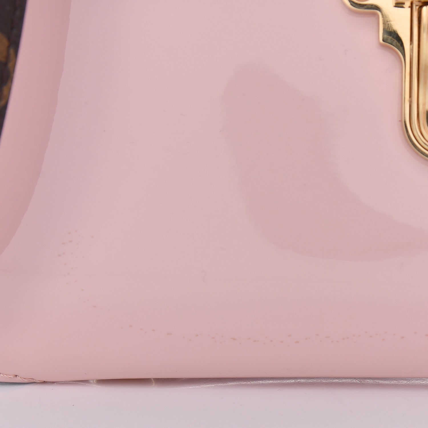 Louis Vuitton Patent Calfskin Monogram Cherrywood PM Rose Ballerine 9 of 16