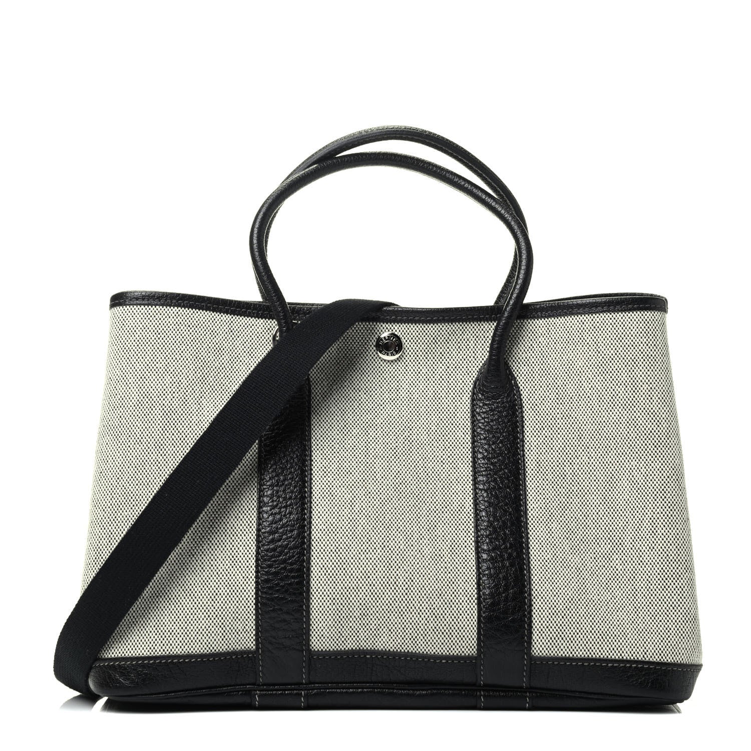 Hermes Twill D H Negonda Garden Party 30 TPM Ecru Black 1 of 4