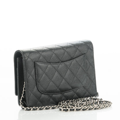 Chanel Caviar Quilted Wallet On Chain WOC Black 3 of 8