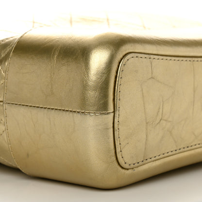 Chanel Metallic Aged Calfskin Quilted Medium Gabrielle Gold 9 of 15