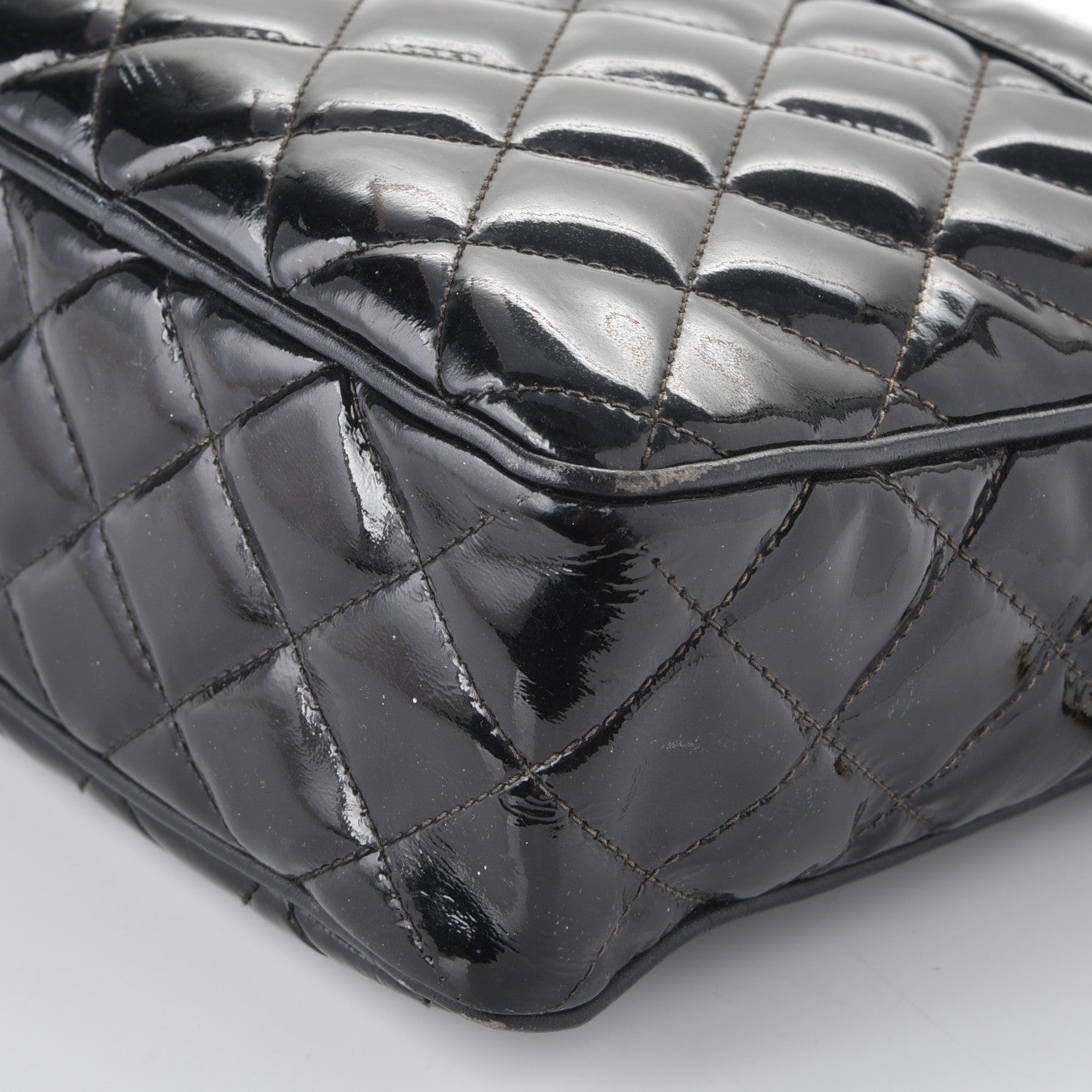 Chanel Patent Quilted Tassel Camera Case Black 16 of 16