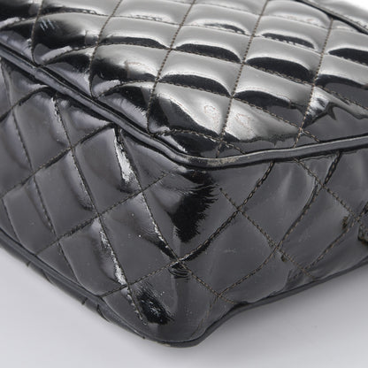 Chanel Patent Quilted Tassel Camera Case Black 16 of 16