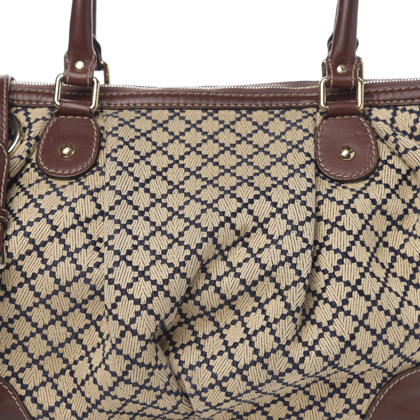 Diamante Large Sukey Top Handle Dark Brown