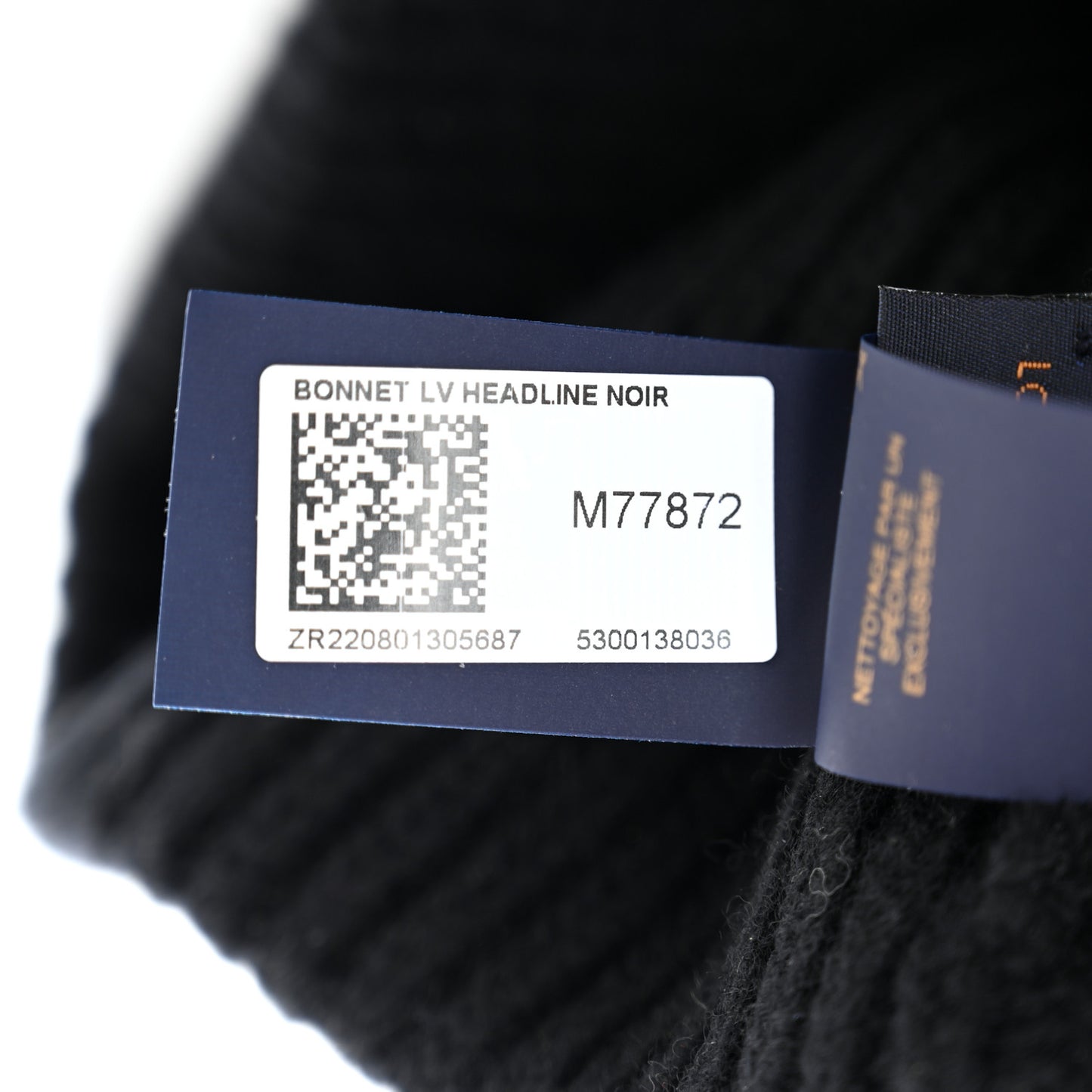 Wool Monogram LV Headline Beanie Hat Black