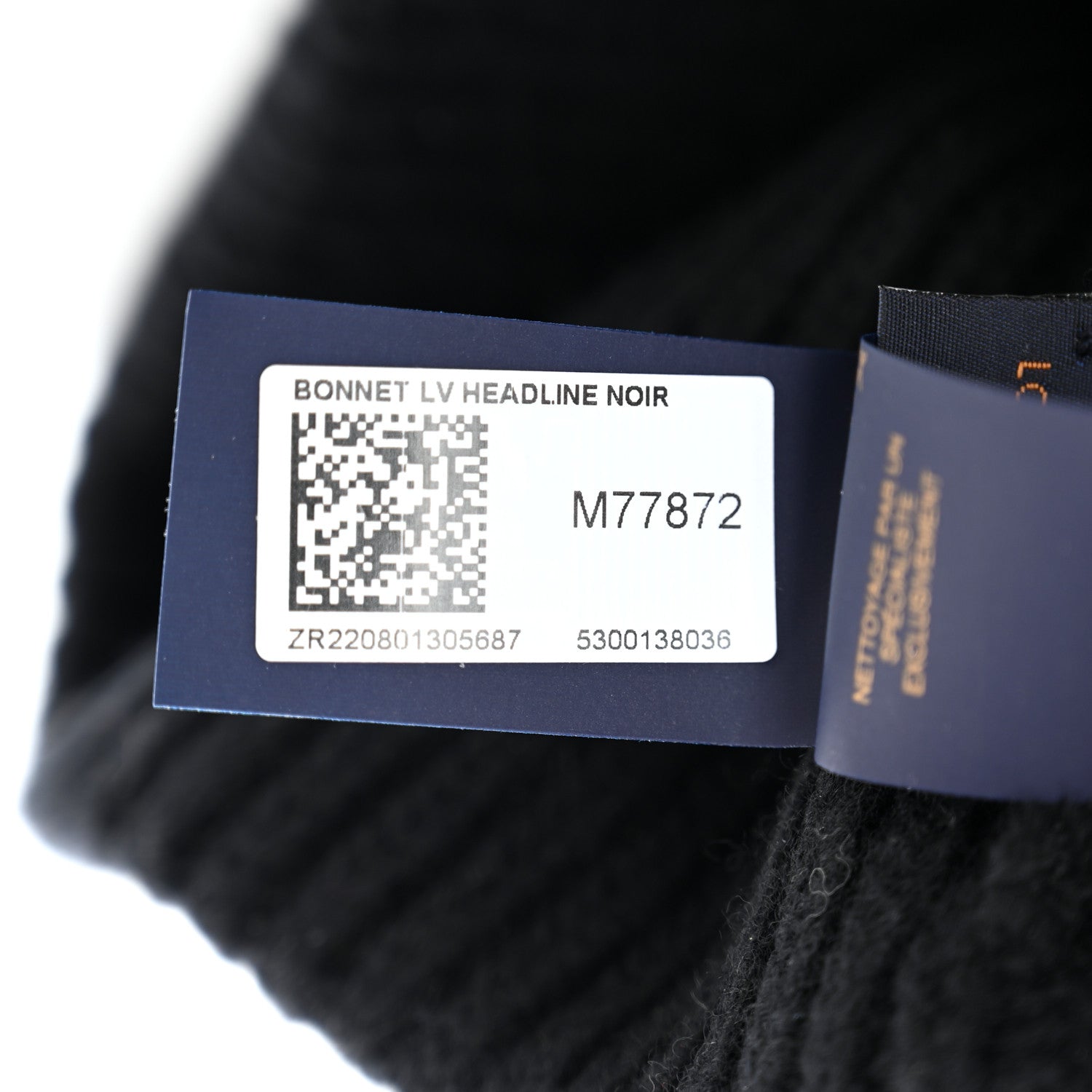 Louis Vuitton Wool Monogram LV Headline Beanie Hat Black 6 of 6