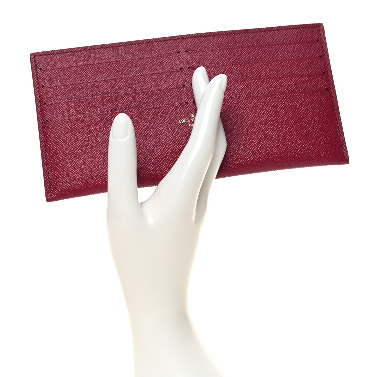 Calfskin Felicie Card Holder Insert Fuchsia