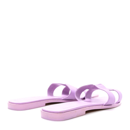 Hermes Epsom Oran Sandals 37.5 Violet Amethyste 5 of 9