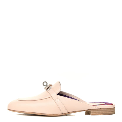 Hermes Goatskin Oz Mules 37 Blanc Poros 1 of 8