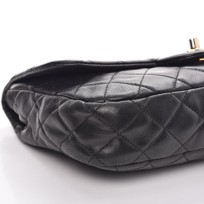 Chanel Lambskin Quilted Medium Cruise Charm Single Flap Black 14 of 18