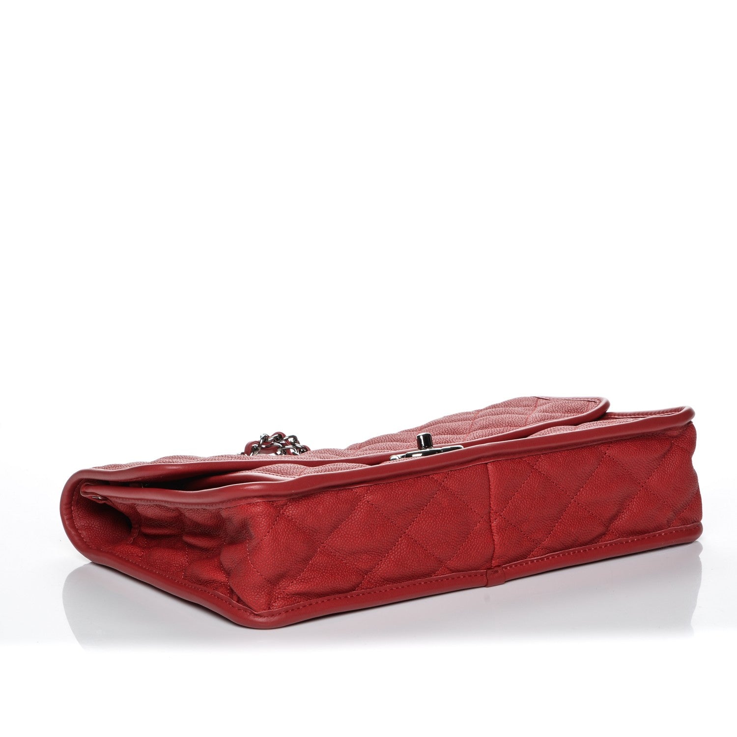 Chanel Caviar Large French Riviera Flap Red 4 of 7