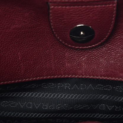 Prada Glace Calf Twin Pocket Tote Ametista 9 of 16