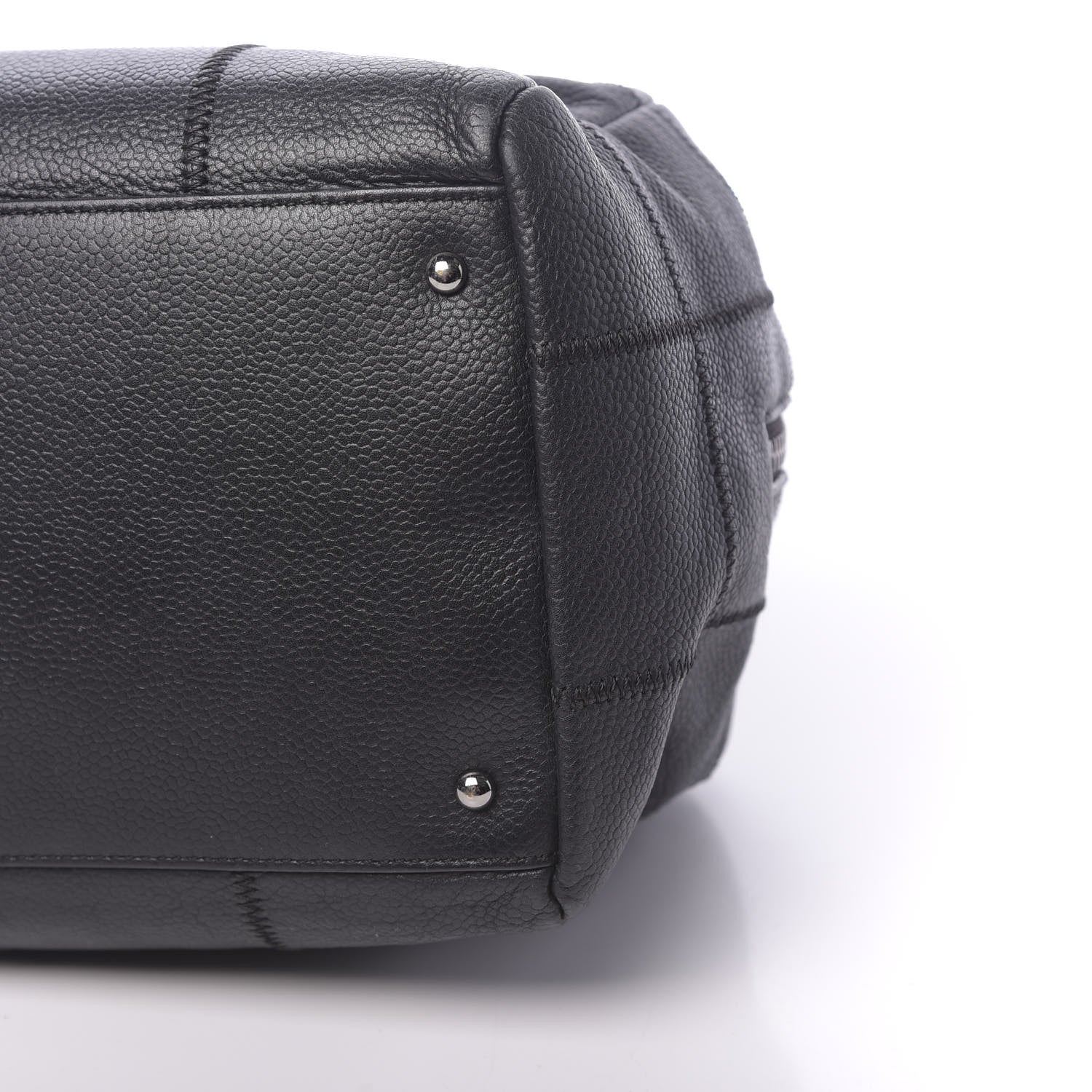 Chanel Caviar Square Stitched Tote Black 11 of 11