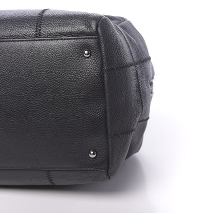 Chanel Caviar Square Stitched Tote Black 11 of 11