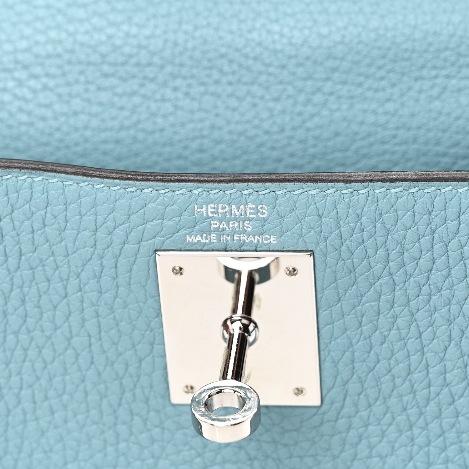 Hermes Taurillon Clemence Kelly Retourne 28 Turquoise 6 of 10