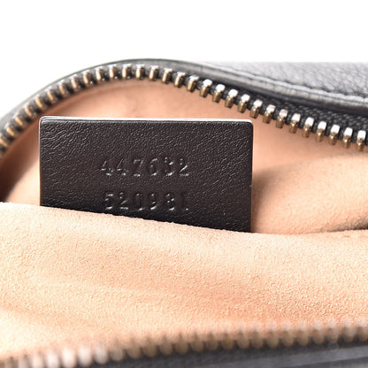 Gucci Calfskin Matelasse Small GG Marmont Chain Shoulder Bag Black 7 of 10