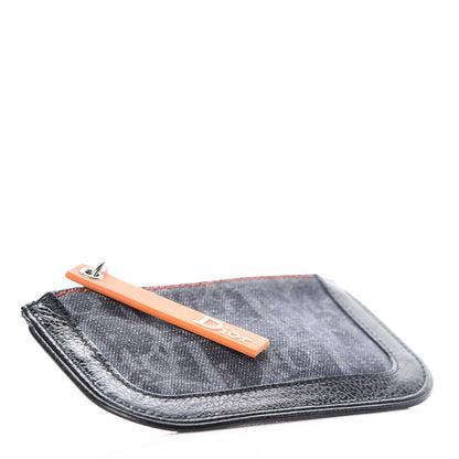 Christian Dior Monogram Flight East West Coin Purse Navy 4 of 6