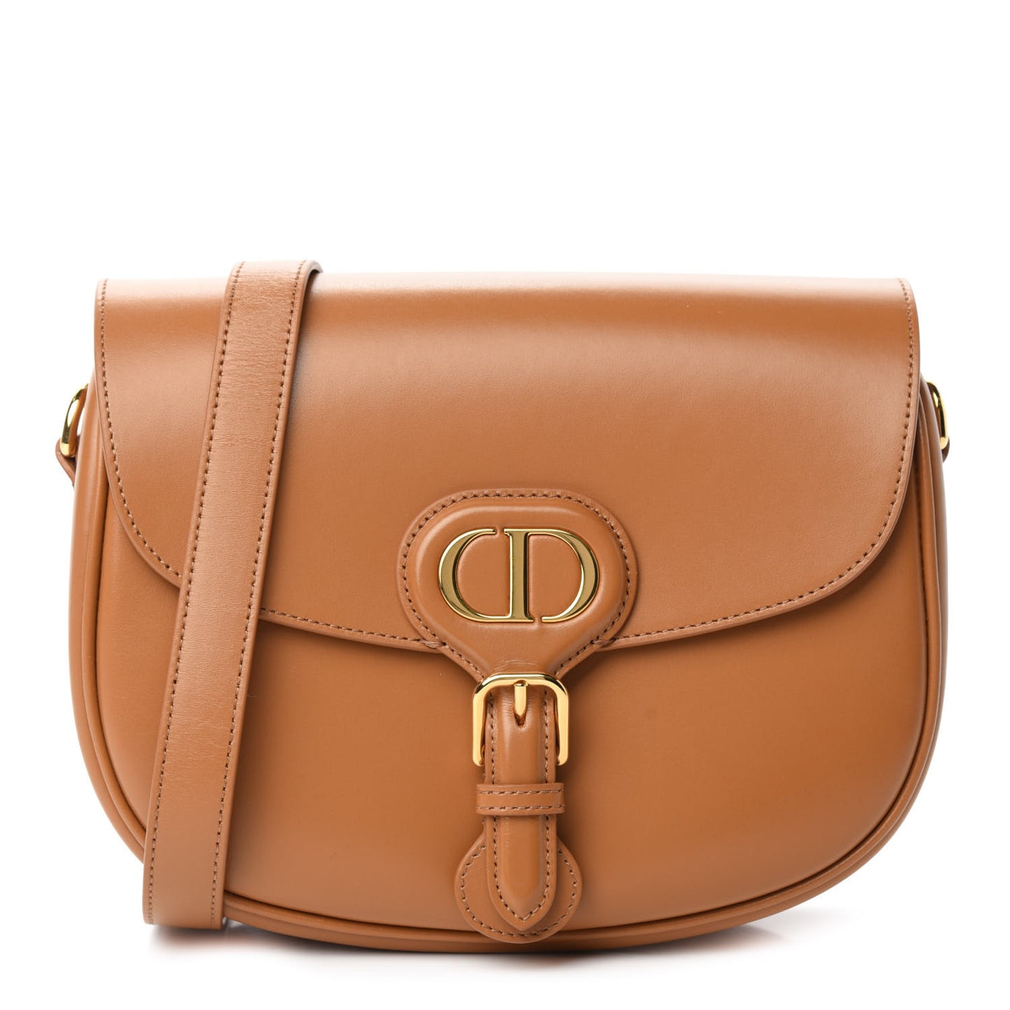 Box Calfskin Medium Bobby Flap Camel
