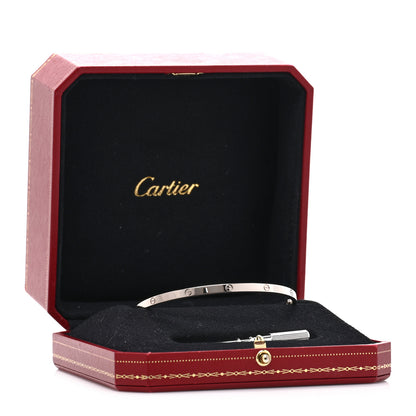 Cartier 18K White Gold Small LOVE Bracelet 20 7 of 7