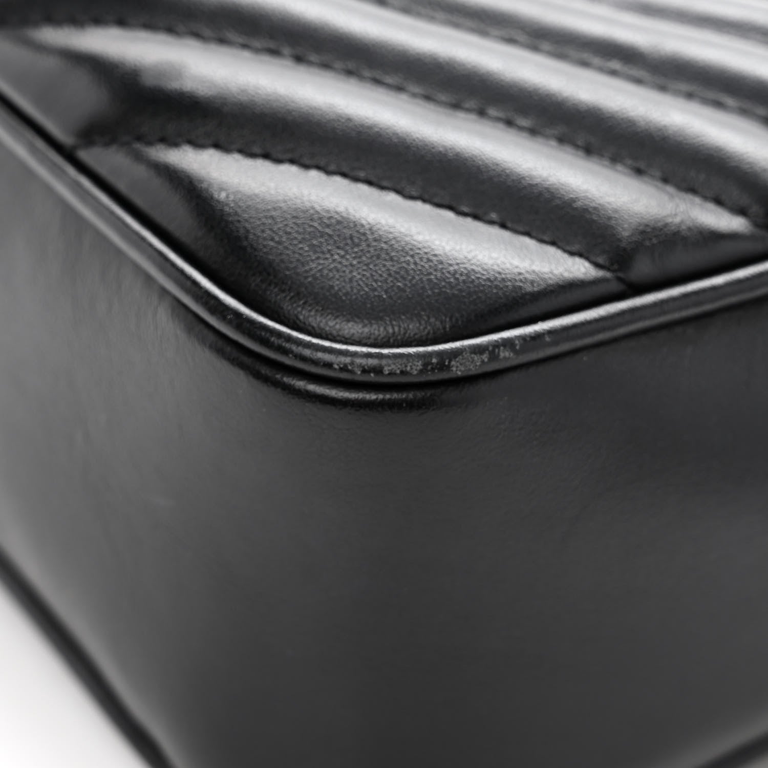 Saint Laurent Calfskin Matelasse Monogram Lou Camera Bag Black 10 of 10