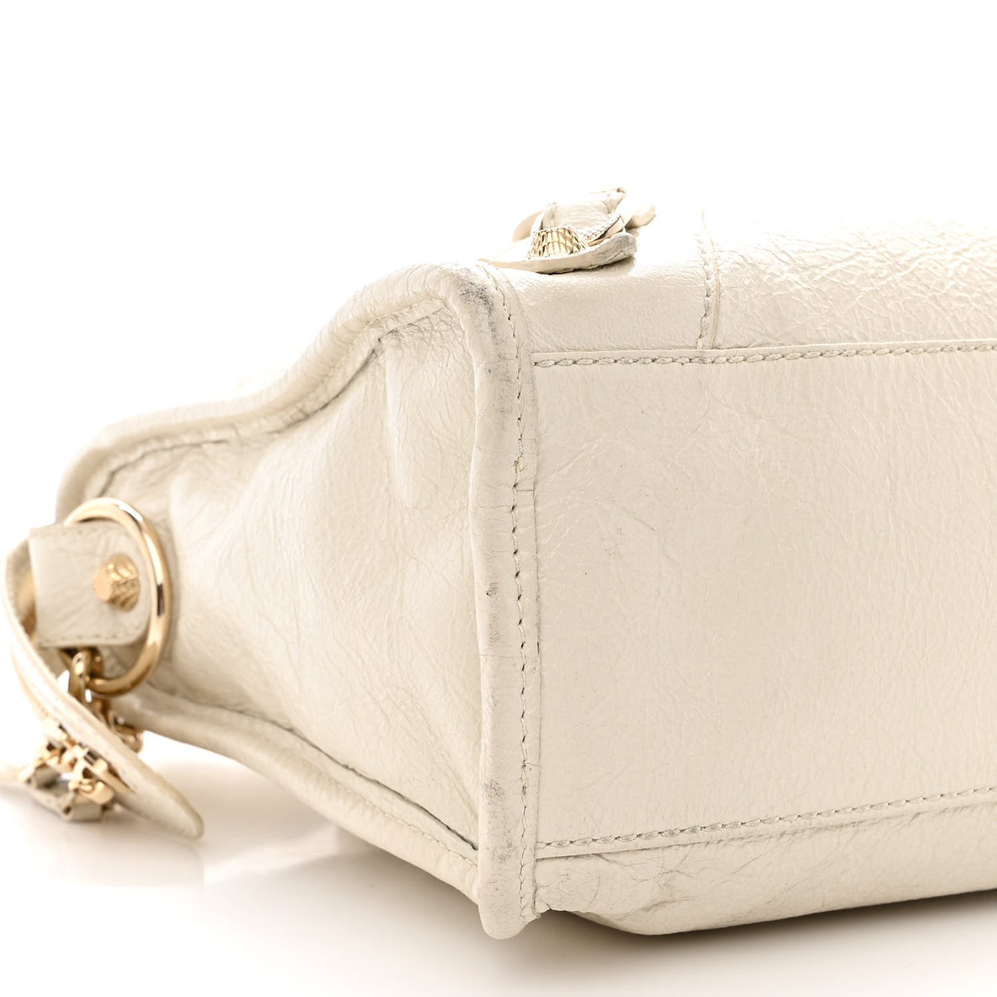 Agneau Giant 12 Gold Hardware S City White