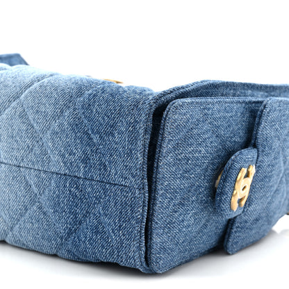 Chanel Washed Denim Quilted Mini Chanel 25 Handbag Blue 10 of 10