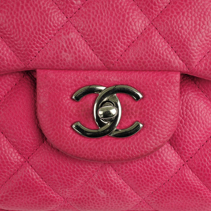Chanel Iridescent Caviar Quilted Jumbo Double Flap Pink 10 of 21