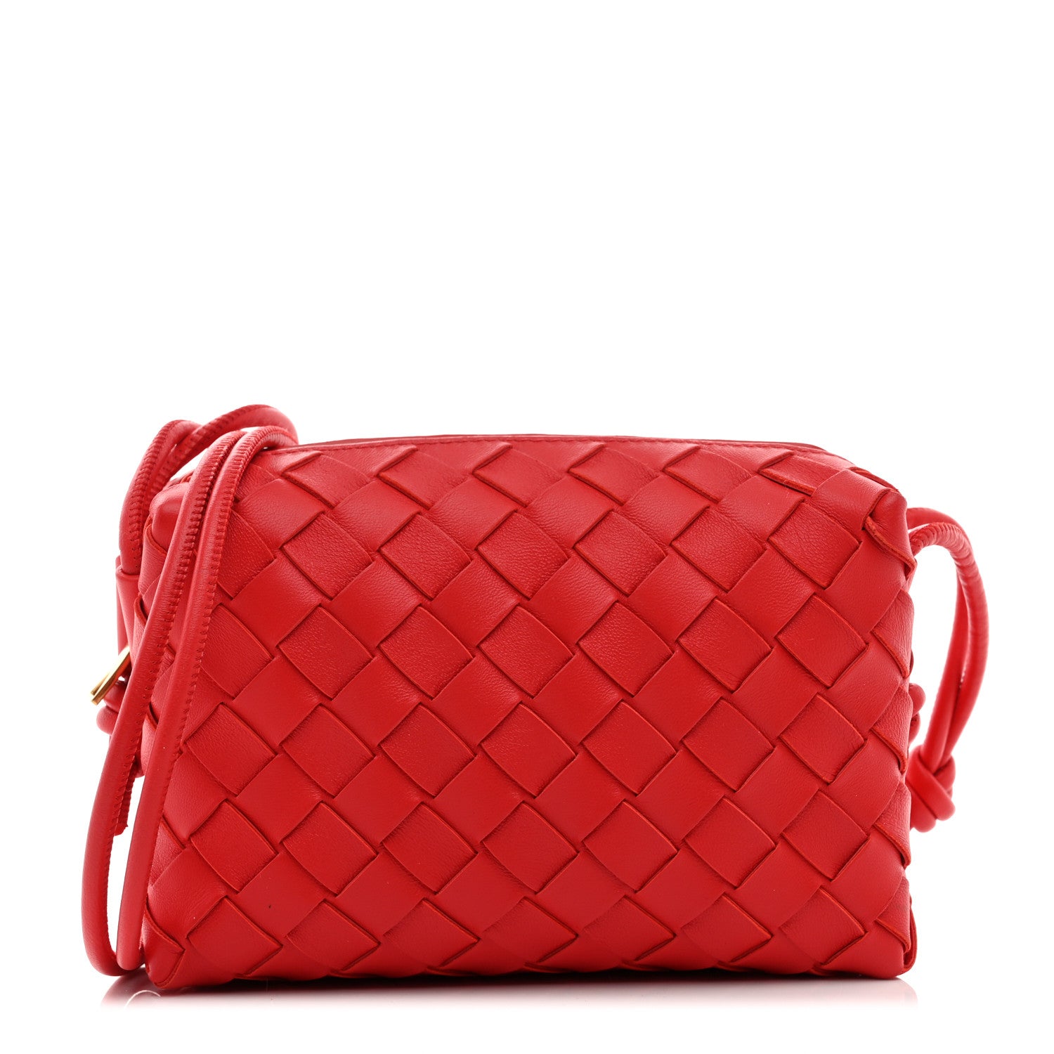 Bottega Veneta Nappa Intrecciato Mini Loop Camera Bag Apple Candy 1 of 9